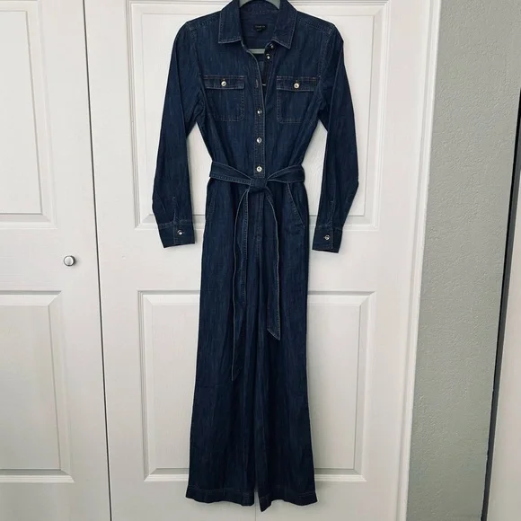Talbots Women’s Denim Jumpsuit Size XS - Picture 4 of 8